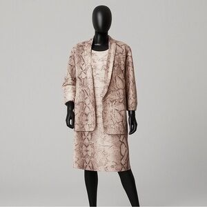 Bar III Animal Print Blazer and Dress Set